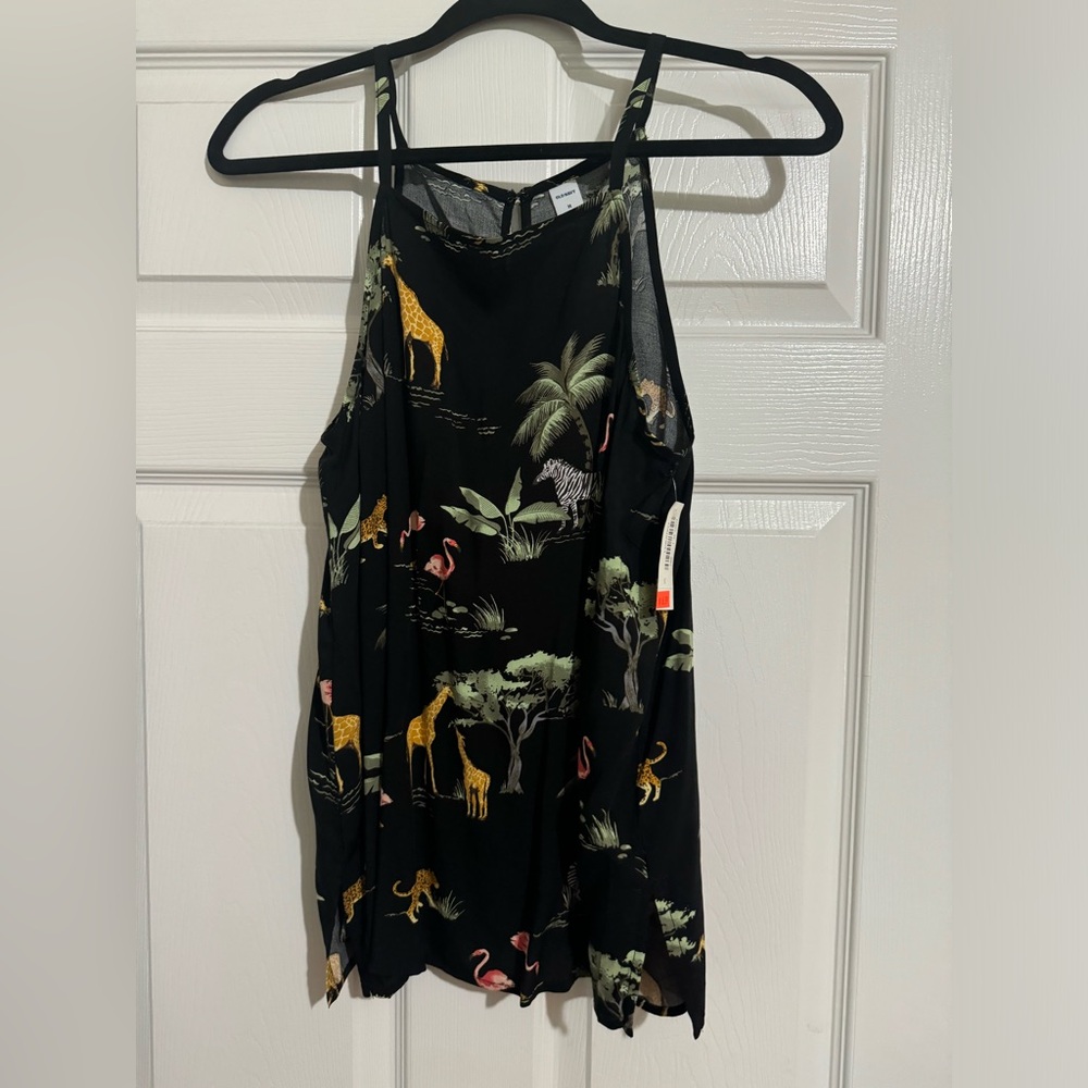 Old navy tank top jungle print